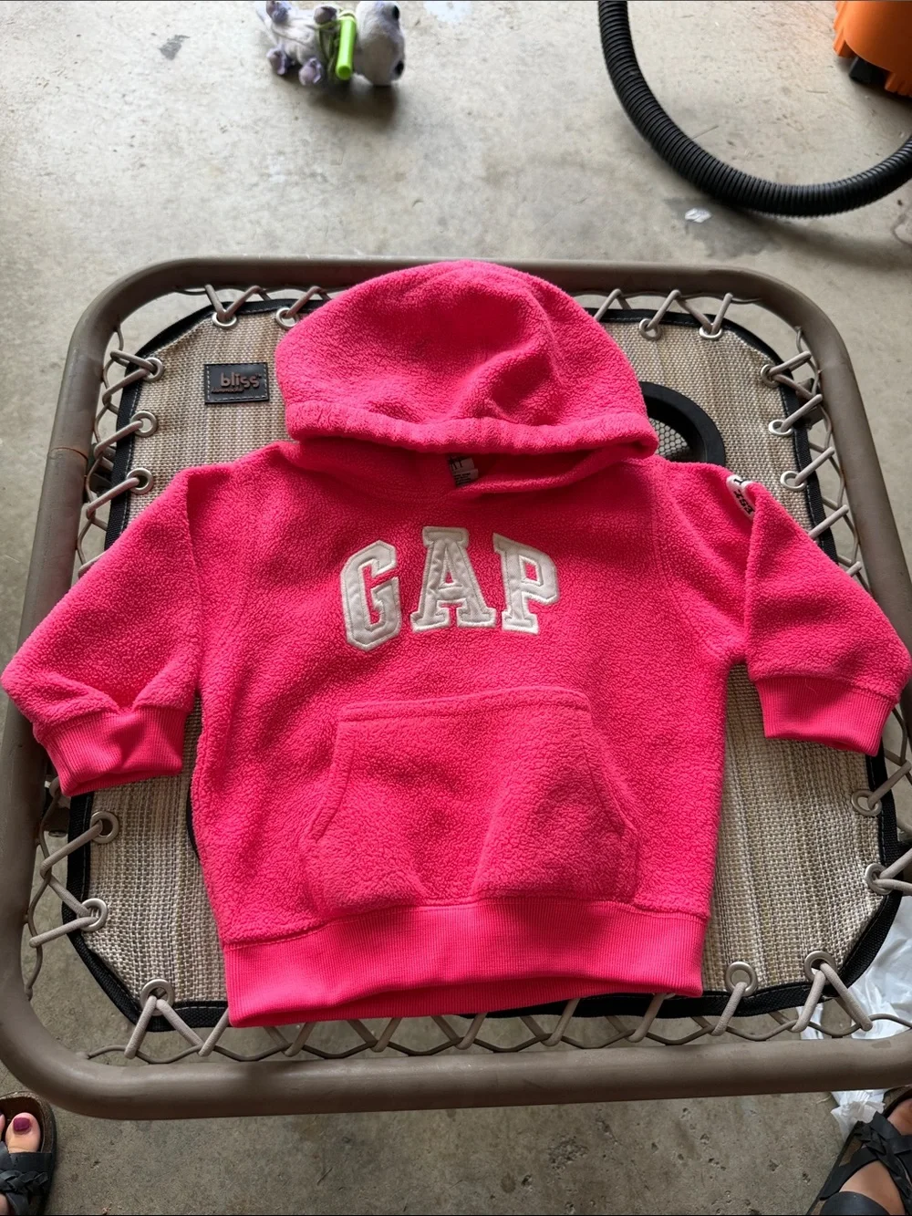 GAP Bright Pink Fleece Hoodie for Kids